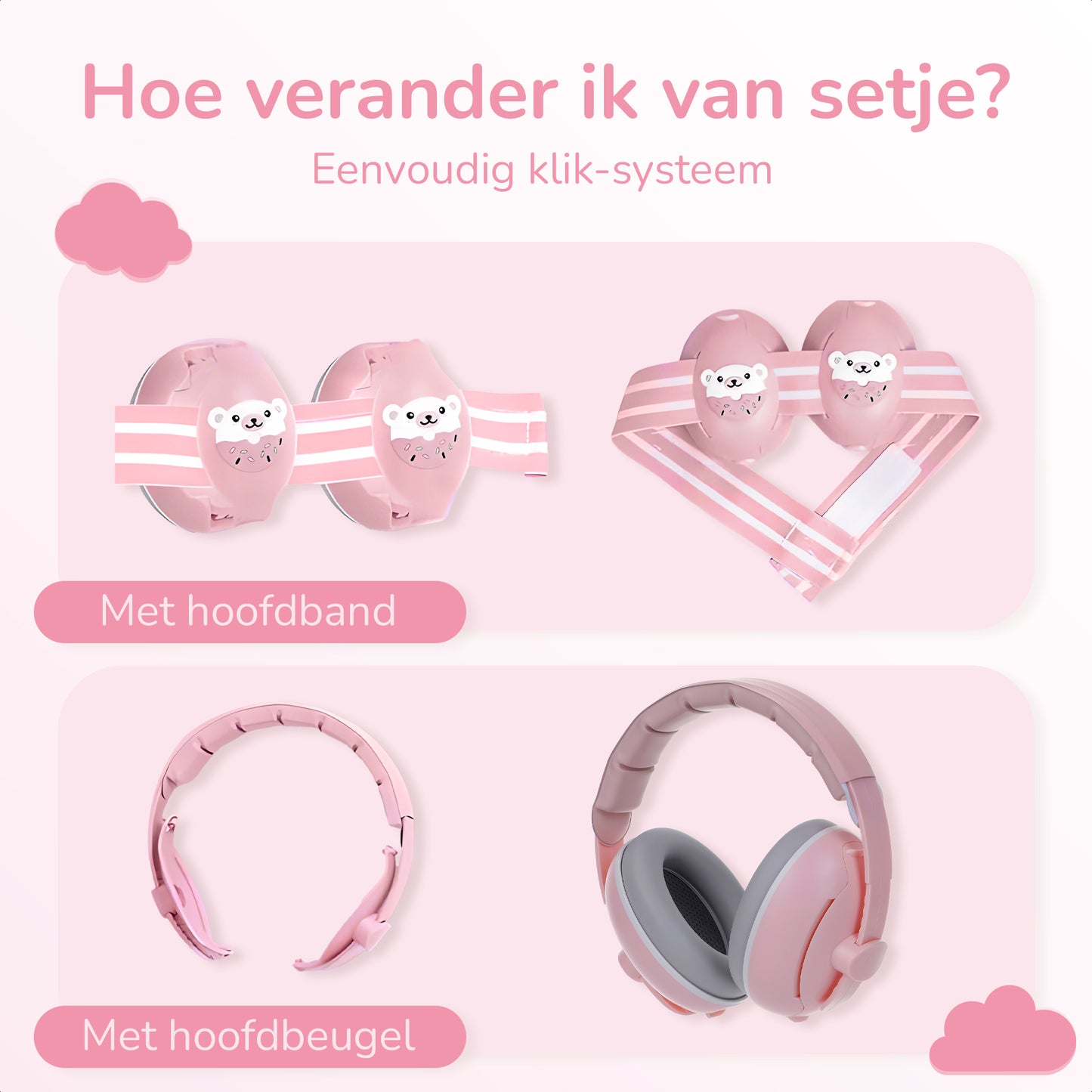 Gehoorbescherming Baby - Muisstil