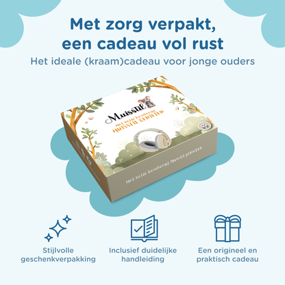 Muisstil® Gehoorbescherming Baby – Gecertificeerde Oorkappen voor baby’s en Peuters – Premium Oorbeschermers Baby - Koptelefoon Baby – Kinderkoptelefoon – 25 dB Bescherming – Blauw