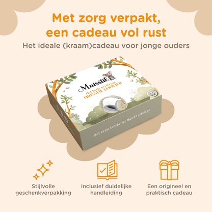 Muisstil® Gehoorbescherming Baby – Gecertificeerde Oorkappen voor baby’s en Peuters – Premium Oorbeschermers Baby - Koptelefoon Baby – Kinderkoptelefoon – 25 dB Bescherming – Beige